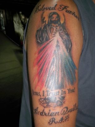 Jesus Arm Tattoo